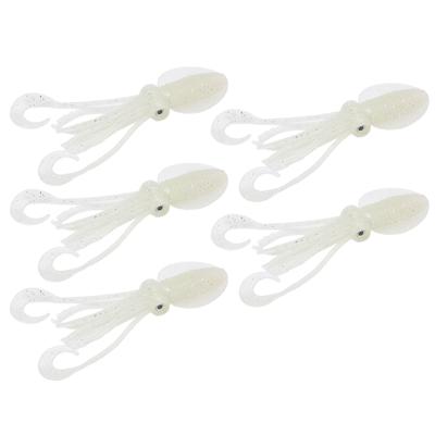 5 Pcs Octopus Lure Soft Luminous Octopus Trolling Bait for Saltwater Ocean FishingApprox. 12cm