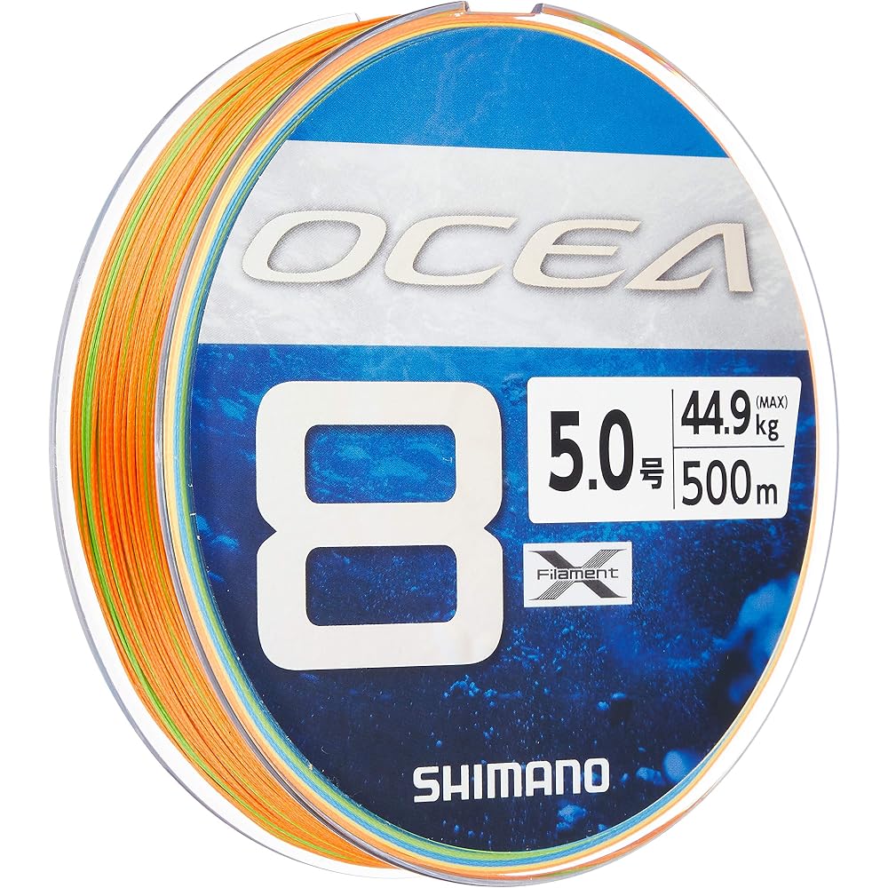 Shimano Ocea 8 Fishing Line 500m 5.0号 5 Colors LD-A91S