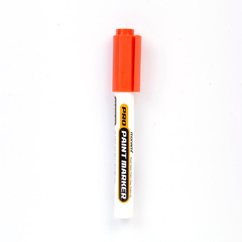 Monami 05023 Industrial Quick-Dry Waterproof Oil-Based Marker Pen оранжевый