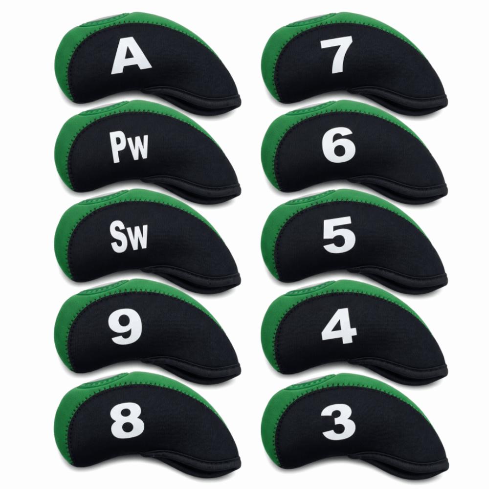 10pcs Neoprene Golf Club Head Covers Scratch Proof Golf Club Head Cover Set  Golf course