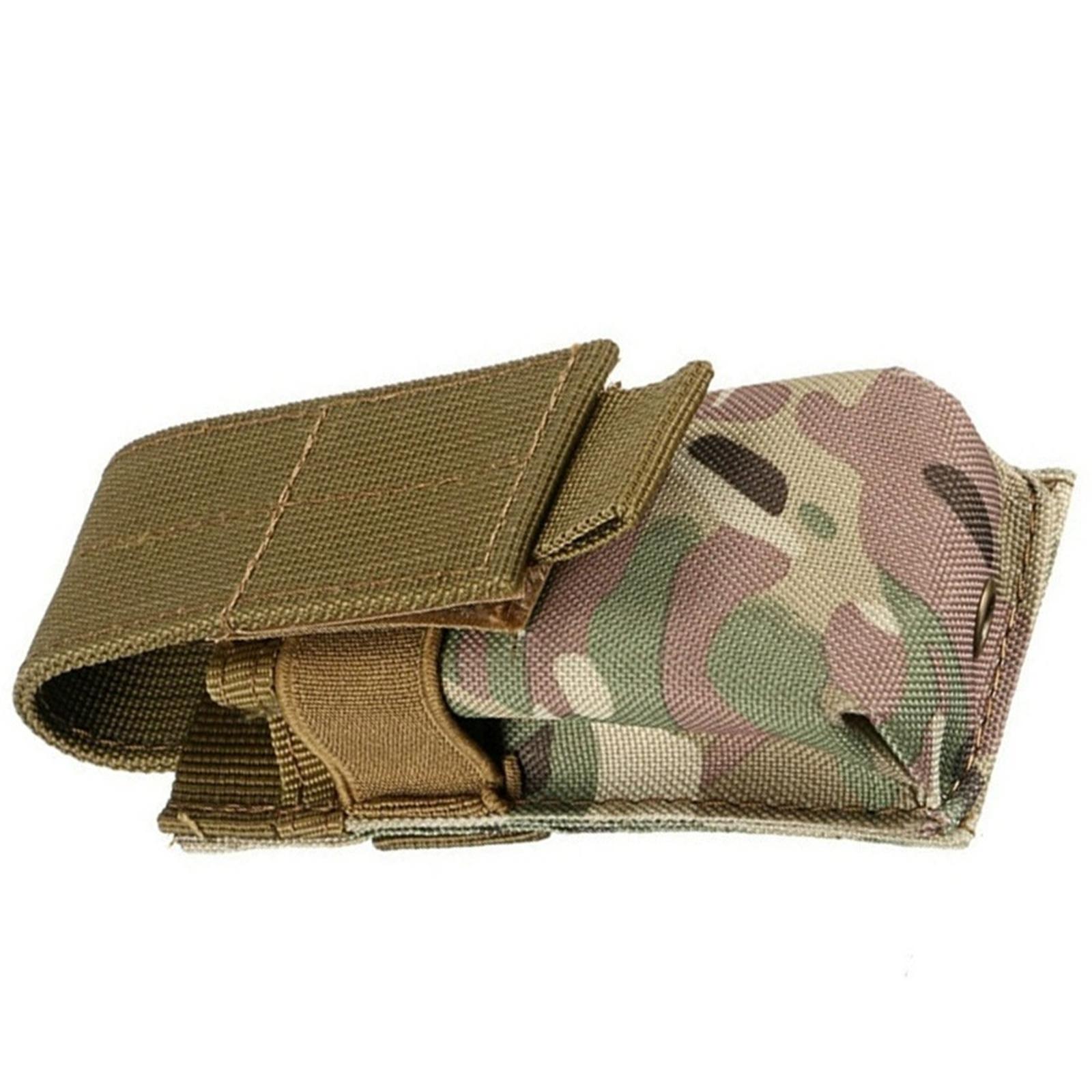 

Field Military Enthusiast Flashlight Bag, Small Single Tool Bag, Flashlight Pouch for Outdoor Use One Size