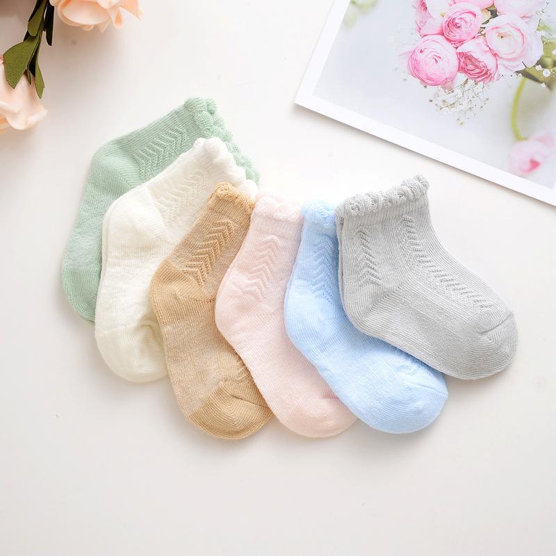 6 Pairs /lot 0 To 24M Summer Short Socks For Baby Cute Animal Newborn Infants Socks Extreme Soft Socks On Girls Boys Spring