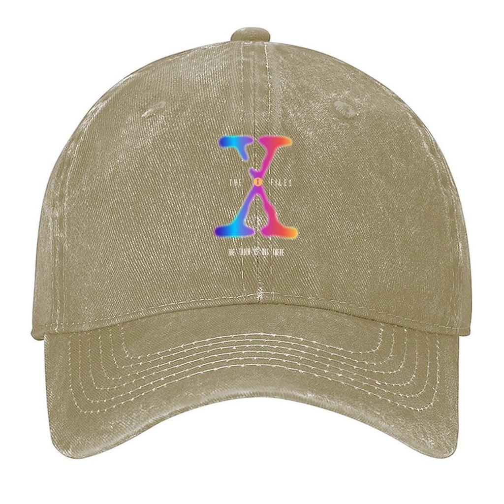 2026 Colourful X Files Logo Baseball Cap Hip Hop Bobble Hat Rugby Sunscreen Men's Baseball Women's