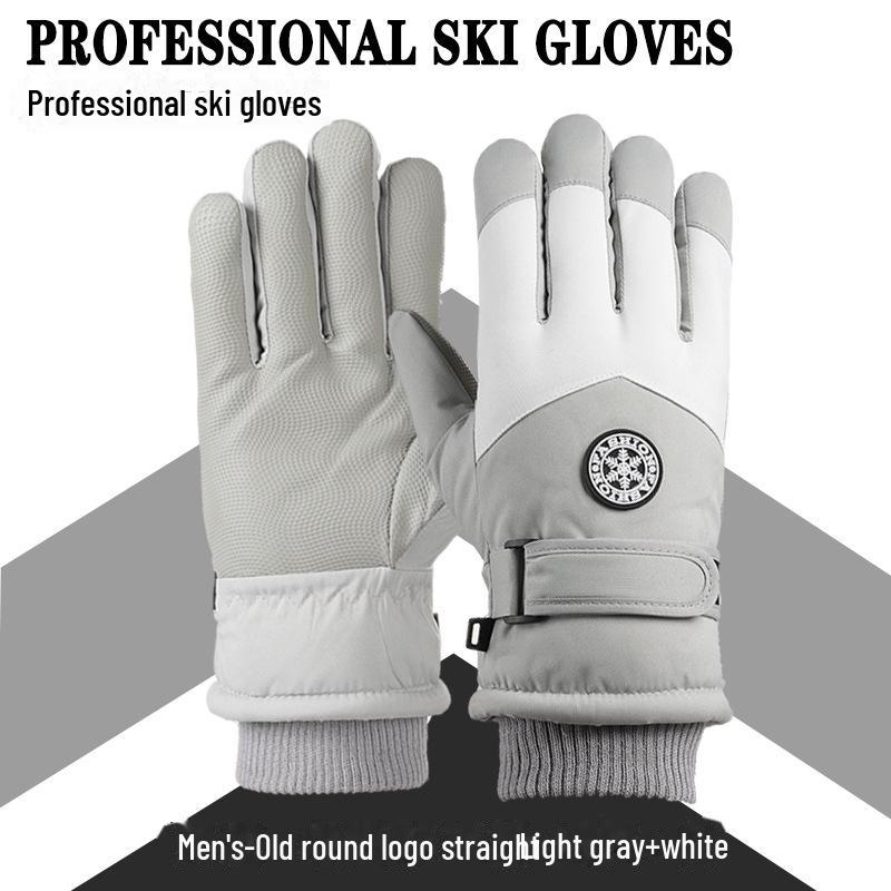 Unisex Winter Ski Gloves for Outdoor Riding, Electric Motorcycle, Warm, Cold-Proof, Touchscreen Compatible