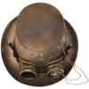 2023 New Halloween Universal Vintage Heavy Metal Hat Dinner Hat Gothic Hat Belt Men's Cowboy Hat Rivet Cap Goggles Cowl Rivet Cap