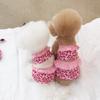 Pet Swimwear One-piece Sling Bikini Dog Breathable Vest Swimsuit Pink Leopard Print Dog Swimsuit Teddy Yorkshire Cat Clothing