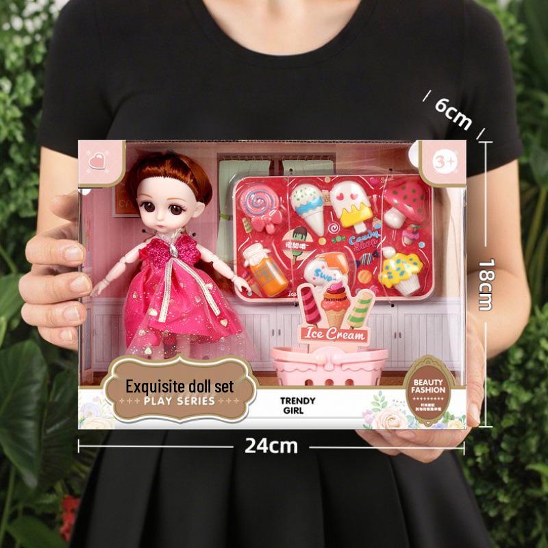 Princess Doll Gift Box Set: Dress-Up Barbie Doll Toys for Girls