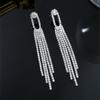 New Luxury Senior Sense Of Long Tassel Earrings Temperament Shiny Earrings Female Super Nice Earrings 1 Pair
