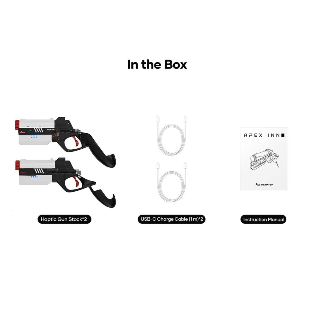 Haptic Gun for Meta Quest 3, 3S