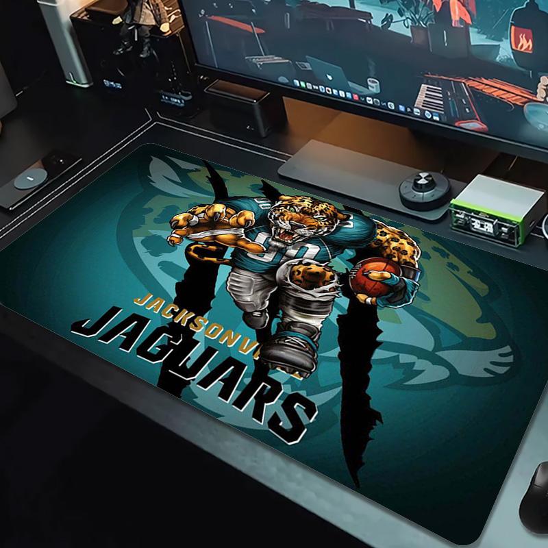 Jacksonville Jaguars Color Mouse Pad Large Gaming Table Cushion Non-slip Laptop Tablet Big Mousepad XXL Mat Mini PC Playmat With Lock Edge