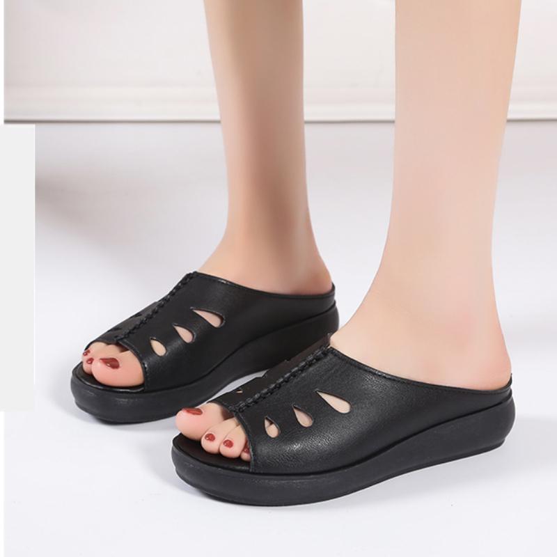 

Новые летние модные элегантные повседневные босоножки на плоской подошве с повышенным каблуком, однотонные легкие модные тапочки с открытым носком и открытым носком, НЕТ:18 41