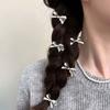 1/2/4Pcs Elegant Cute Golden Silver Bow Hairpins Mini Fashion Hair Clip Women Daily Hair Decor Ornaments