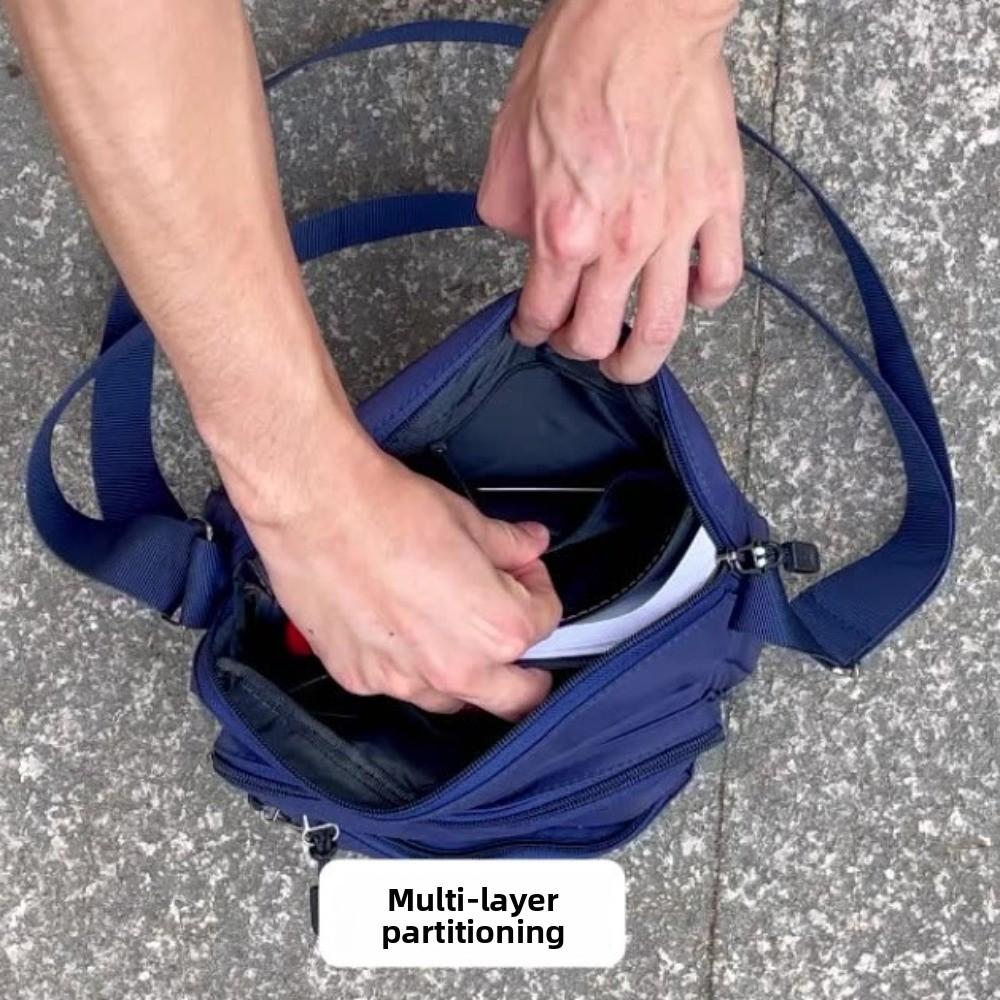 Large Capacity Business Shoulder Bag Lightweight Small Square Bag Men Crossbody Bag  Sports