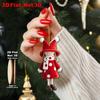 16/32pcs Wooden 2D Girl Doll Pendants 10cm Party Pendants New Xmas Tree Charm  Holiday Decor
