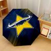 North Queensland Cowboys Print Auto 8?Ribs Folding Umbrella Wind Resistant Lightweight Automatic Umbrella For Daily Travel