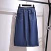 Female Loose Medium-length Temperament Denim Skirt Spring and Fall Oversized Half-body Skirt