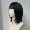 Wig short hair female summer Internet celebrity medium long hair Bobo head full head hairstyle natural simulation wig cover