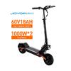JOYOR S10-S-Z Monopattino Elettrico Doppio Motore 1000W Batteria 60V 18Ah Ruote Off-Road 10" Autonomia 75km Freni a Sospensione Idraulica Pieghevole E-Scooter