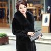Add Extra Fat Women's Autumn and Winter Imitation Mink Fur Jacket Mother Dress Medium and Long Imitation Fox Hair