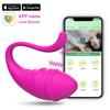 Trådløs Bluetooth Dildo Vibrator for kvinner APP Fjernkontroll G Spot Wearable Vibrerende Egg Truser Voksen Sexleketøy for par