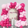 Pink Macaron Balloon Garland Arch Kit Wedding Birthday Party Decor Kids Baby Shower Latex Ballon Chain Wedding Party Baloon