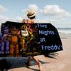 Fünf Nächte bei F-Freddys Mode Mikrofaser Bedrucktes Strandtuch Bergsteigen Yoga Strand Schwimmen Laufen Saugfähiges Handtuch