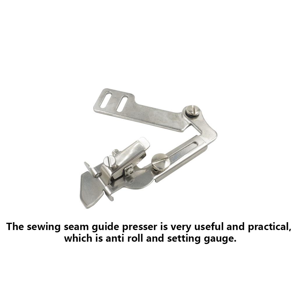 Sewing Machine Seam Guide Presser Stainless Steel Industrial Foot Tucker Gauge Tool Replacement Spare Parts Accessories