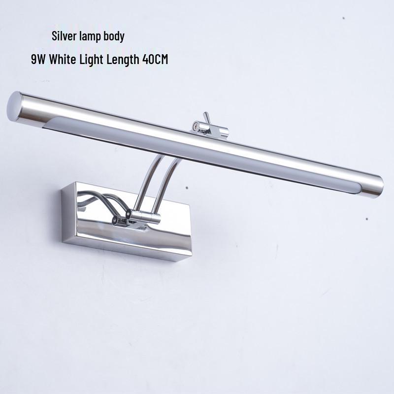 Minimalist LED Anti-fog Vanity Light for Bathroom & Makeup Mirror, Drill-free Installation