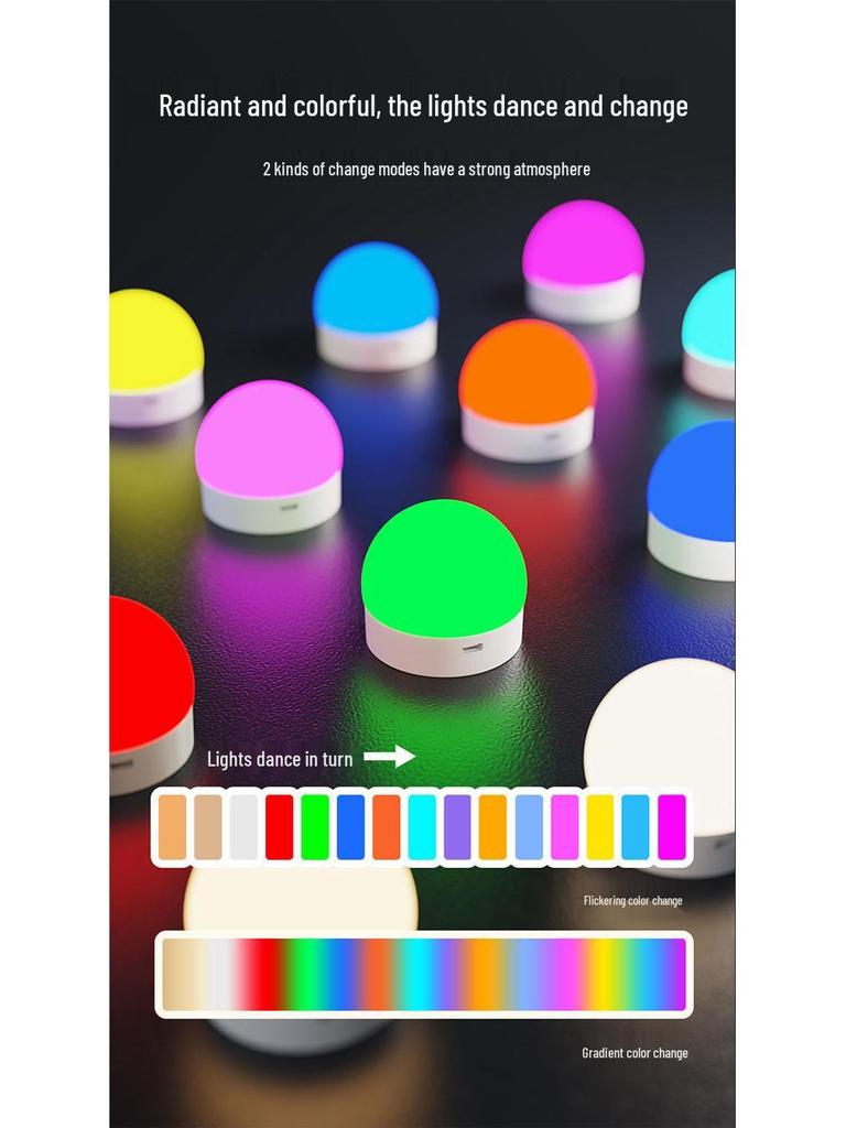 RGB Remote-Controlled Wireless USB Wall Light - Dimmable for Bedroom, Bar, Living Room, and Dining Rooms