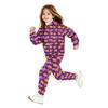 Kids' Hooded Sweatshirt Set with Halloween Print Pullover Top and Matching Pants for Boys Girls