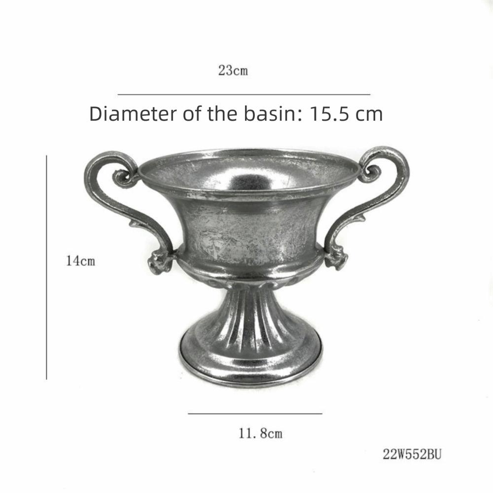 Classical Iron Flower Vase Simple Roman Plant Pot New Flower Planter  Home Decoration
