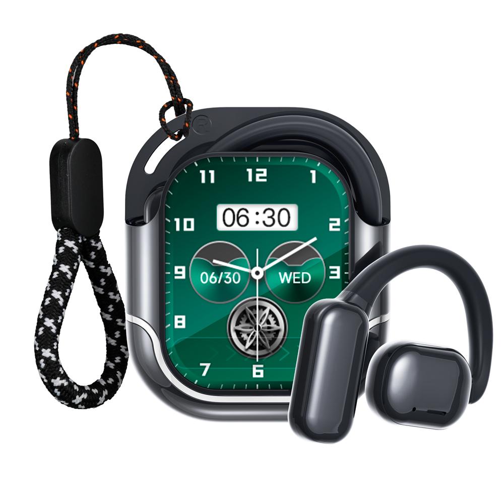 NEW HD Touch Screen Clip-on Earphones HIFI Sounds Wireless Bluetooth Headphones Noise Reduction Headset Sports Earbuds In HD Mic