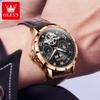 OLEVS brand multifunctional luminous starry sky flywheel fully automatic mechanical watch men's watch 6690