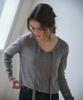 Vem.Ver Ribbon Tie Knit Cardigan_Gray