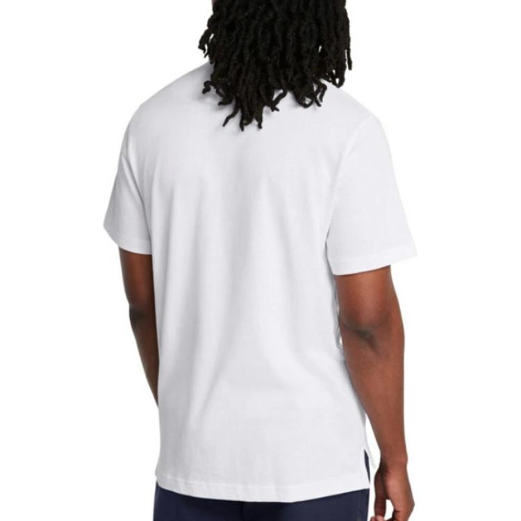 Under Armour Polo Coupe Ample Couleur Unie Homme hauts Blanc 1386608-100