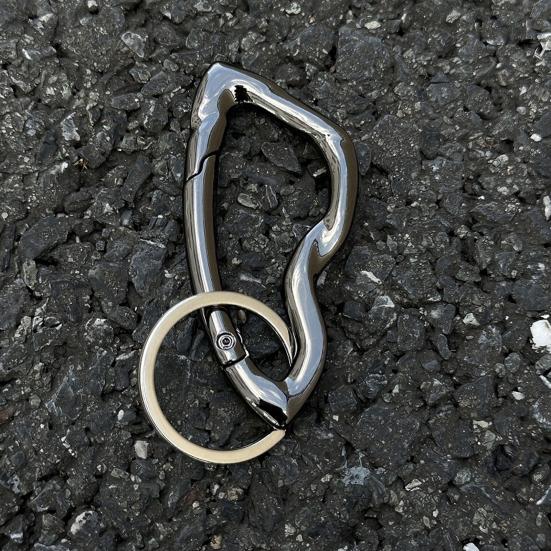 Keychain Hook Durable Spring Movement Handmade Knotted Pendant Handcrafted Rotating Rope Hook Keyring Accessory