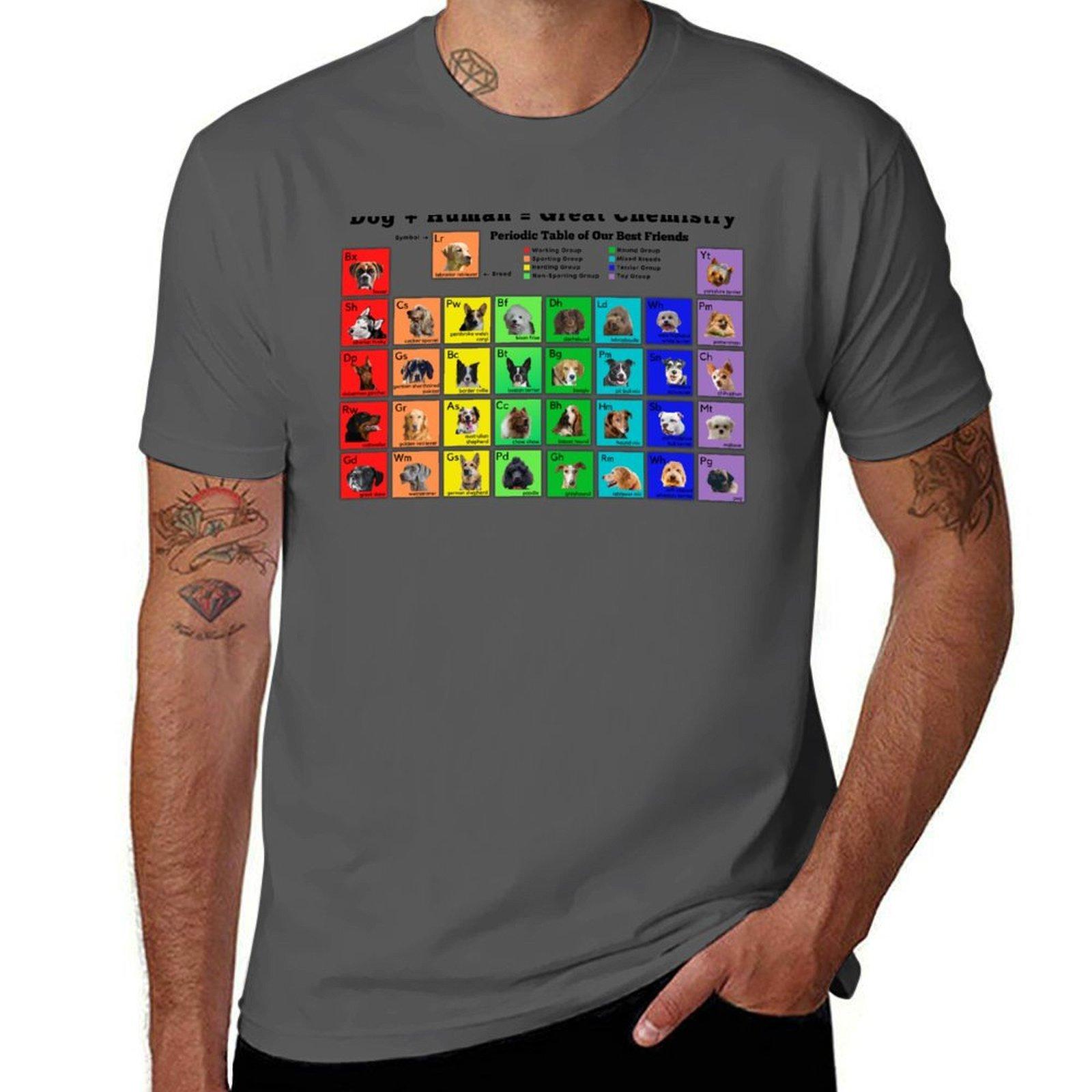 

Periodic Table of Dogs, Science Lover, Dog Lover T-Shirt t shirt man casual man t shirt summer man t shirts for men T-Shirt 4XL