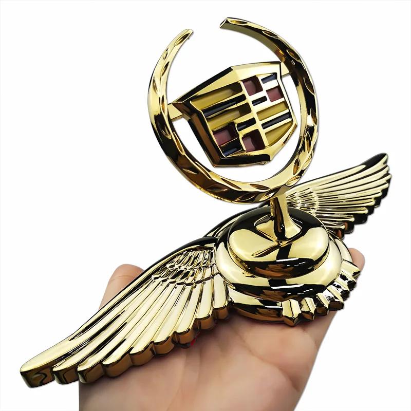 

For Cadillac CTS BLS Escalade Seville Tiburon SLS XTS XT6 CT6 Chrome Car Hood Badge Emblem Bonnet Sticker Auto Modification Logo