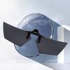 Non-polarized Rimless Clip on For Men Women Polygon Flip Up Sunglasses Night Vision Driver Fishing Eyeglasses