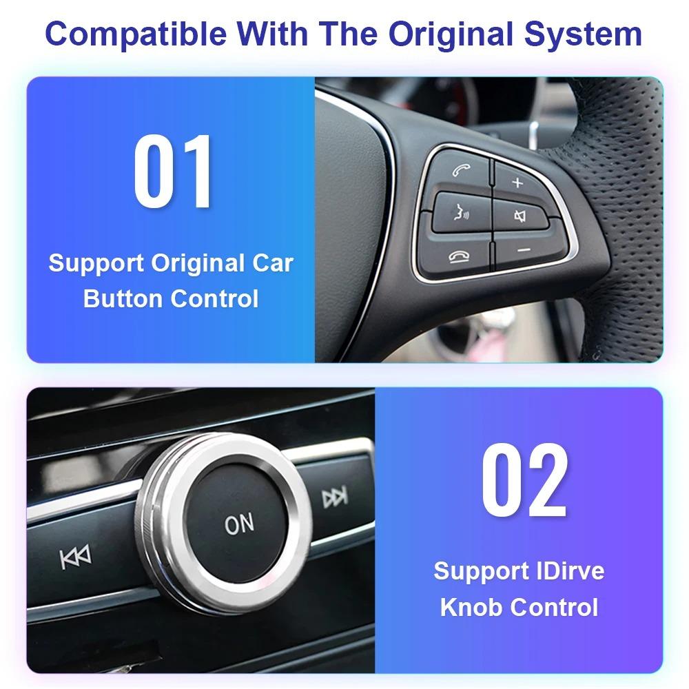 Wireless Carplay potrivit pentru Mercedes Benz ABCE CLA GLA GLK ML Sprinter NTG4.5 Becker Modul Android Auto Navigation