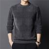 Men Autumn and Winter Casual Round Neck Sweaters Slim Fit Knitted Pullover Tops
