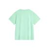 Li-Ning Sports Lifestyle Series Letter Floral Print Sweat-Absorbing Round Neck Loose Sports Short Sleeve T-Shirt Women Tops Cool-Green AHSU354-3