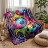 Space Football Showdown Theme blanket Lightweight Warm Flannel Blanket Decorative Throw Blanket for Home Decoration
