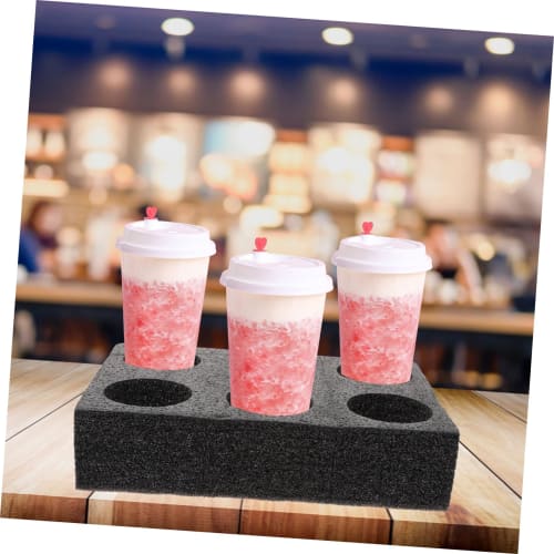 DOITOOL 2-Piece 6-Cup Drink Carrier, Takeout Cup Tray Coffee Carrier, Dehydrator, No-Outfit Holder Tray for Drinking Cups, Coffee Cups, Tea, and Juice