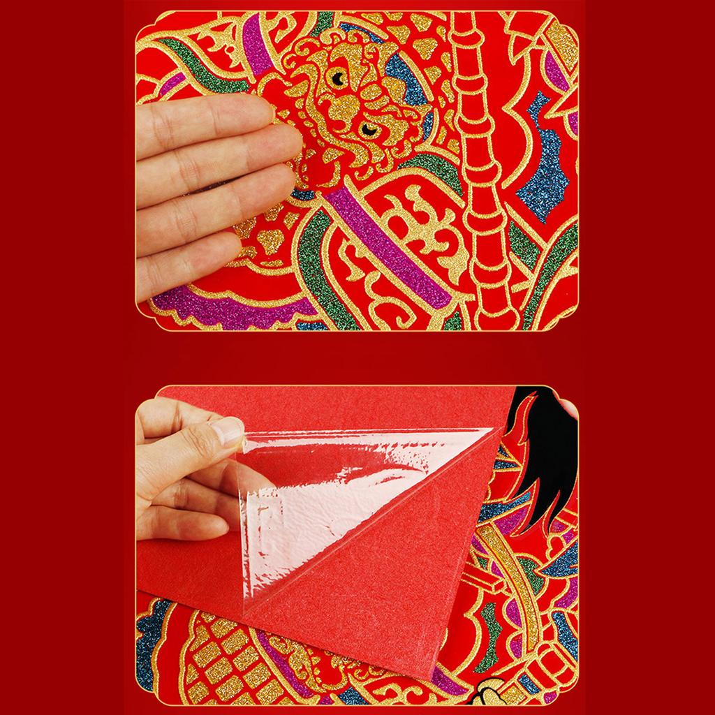Large Size New Year Velvet Door Decorations Bright and Durable Adds Auspicious Atmosphere for Home or Office