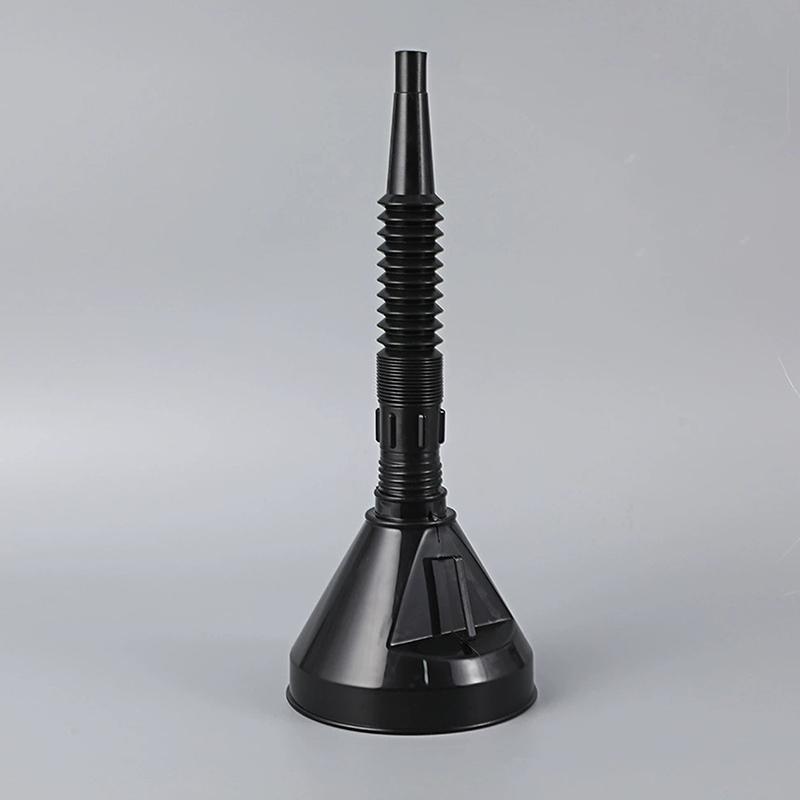 Automotive Plastic Funnel Set Wide Mouth Fuel And Oil Multi-use Flexible Right Angle Funnels For Water Coolant And Engine Oil