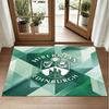 Hibernian FC Design Crystal Velvet Rug Soft Decorative Mat for Bedroom Entrance
