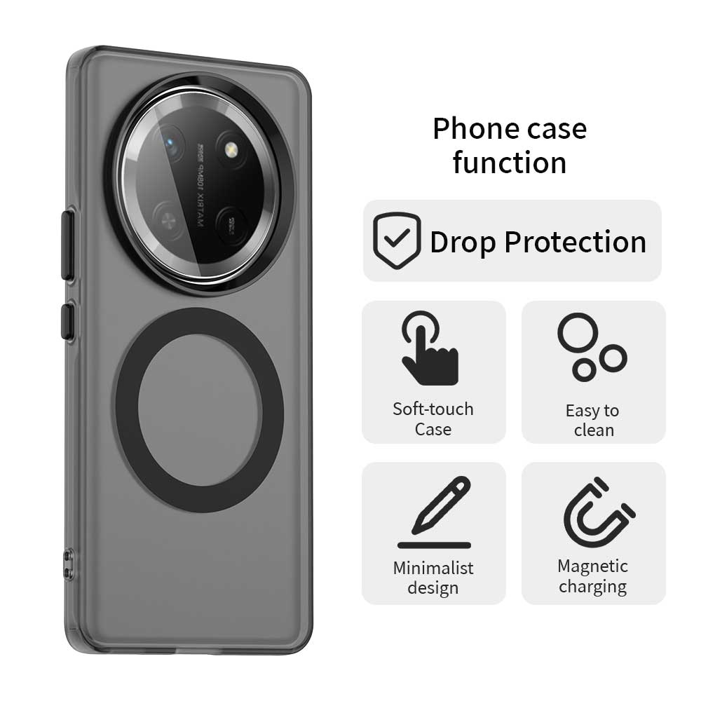 Magnetic Wireless Charging Case For Honor Magic 7 Lite Magic7 Pro X9c Smart Cover Candy Colors Transparent Back Shell