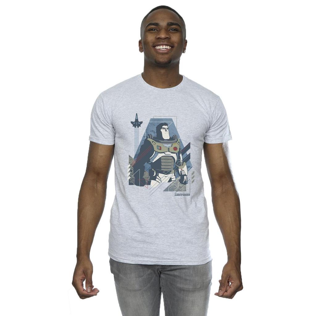 Disney Mens Lightyear Look To The Stars T-Shirt