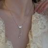 Full Body Shell Butterfly Necklace, Minimalist and Niche Design, Elegant and High-end Collarbone Chain, Korean Version